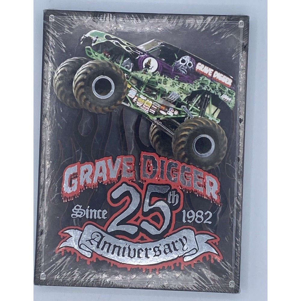 New Grave Digger 25th Anniversary (DVD, 2007) Monster Truck Since 1982 RARE